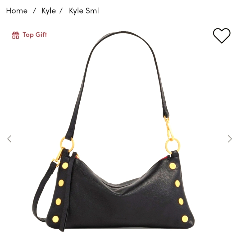 Hammitt "Kyle" bag in pebbled black leather NWOT